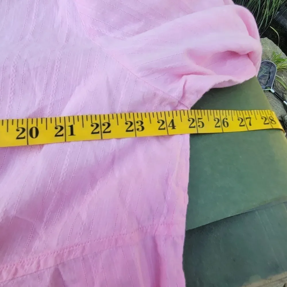 Pink Button Down Top - Picture 8 of 9